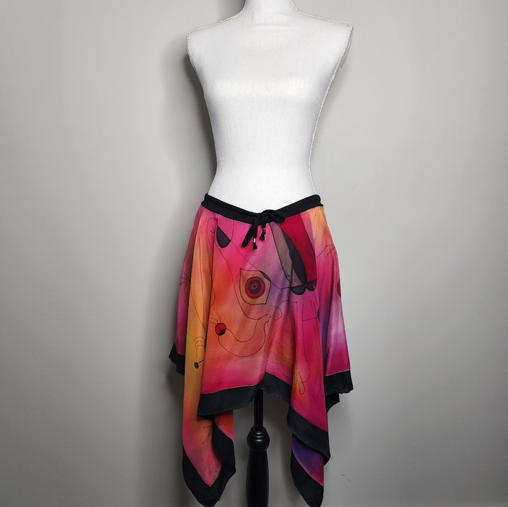 Multi Use Colurful Chiffon Topper‎ Skirt Top Festival One Size